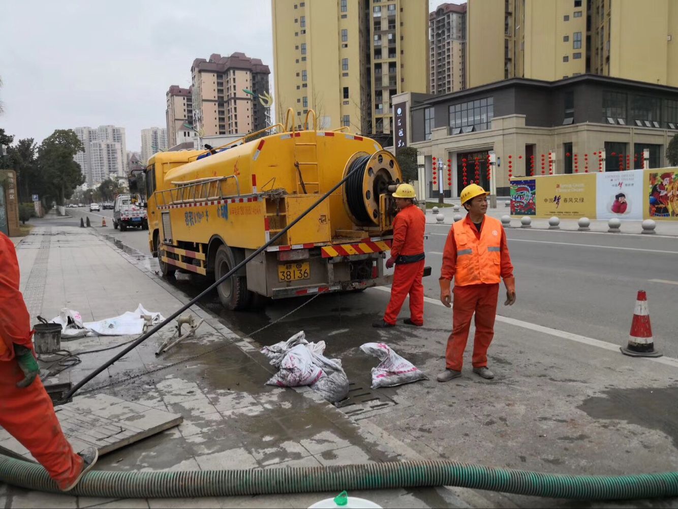 荆州排污管道清淤-管道清洗